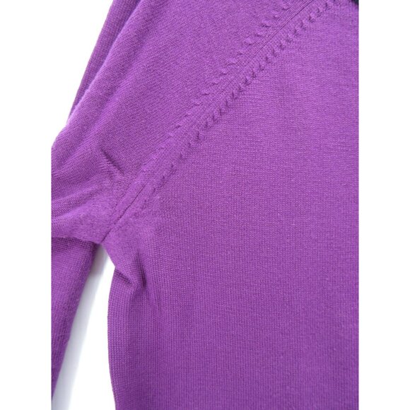 Coach Sweater Large Merino Wool Cardigan Button Up Pockets Knit * - Picture 6 of 12